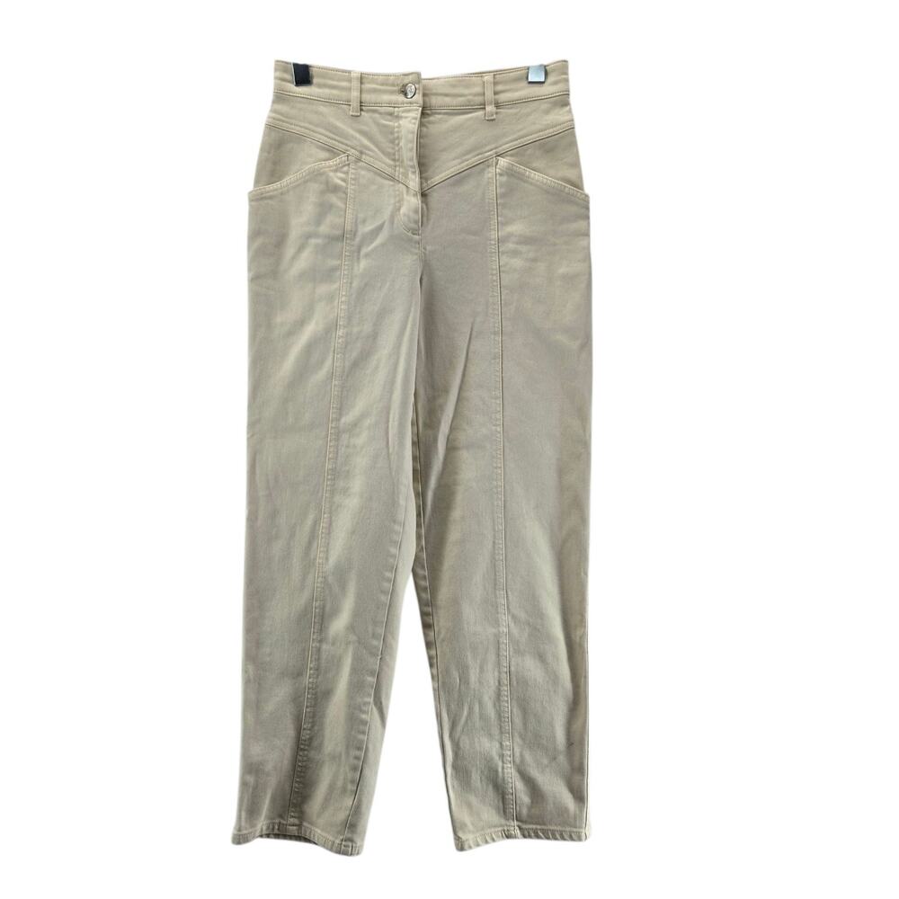 Aritzia Wilfred Free Pants Womens 2 Utility Cream Off White High Rise Ankle
